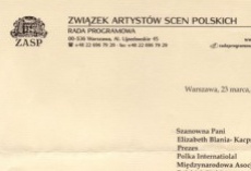 Związek Artystów Scen Polskich - Rada Programowa