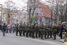 Odsłonięcie pomnika Józefa Piłsudzkiego ...
