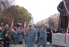 Odsłonięcie pomnika Józefa Piłsudzkiego ...