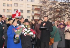Odsłonięcie pomnika Józefa Piłsudzkiego ...