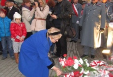 Odsłonięcie pomnika Józefa Piłsudzkiego ...