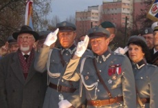 Odsłonięcie pomnika Józefa Piłsudzkiego ...