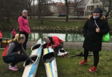 Trening z dwoma Olimpijkami Izabela Dylewska i Susanne Gunnarsson....