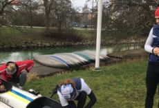 Trening z dwoma Olimpijkami Izabela Dylewska i Susanne Gunnarsson....