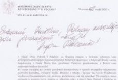 List Wicemarszałka Senatu RP z okazji Dnia Polonii