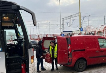 Następny autobus z Ukraińcami do Malmö...
